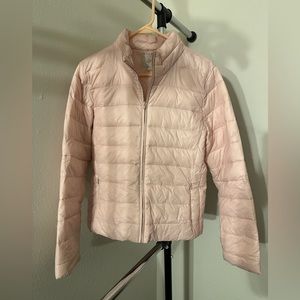 Ann Taylor Loft Pink Puffer Jacket - Medium